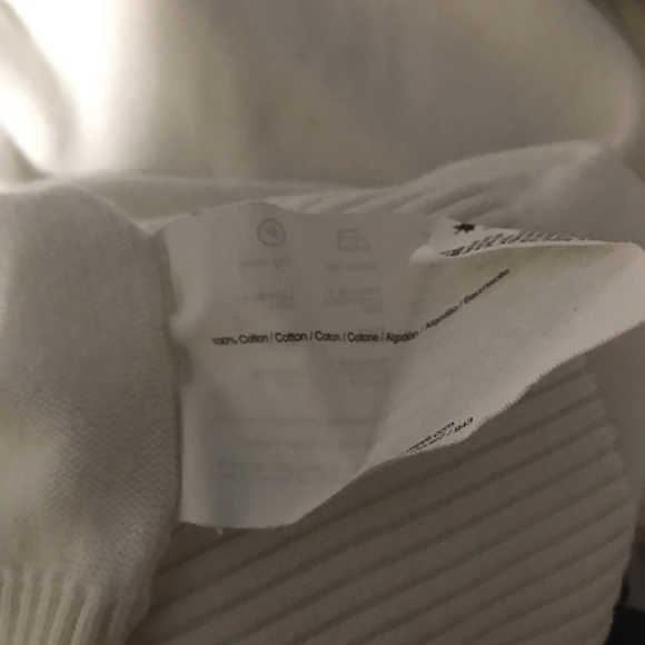 White 100% Cotton Sweater - Picture 4 of 4
